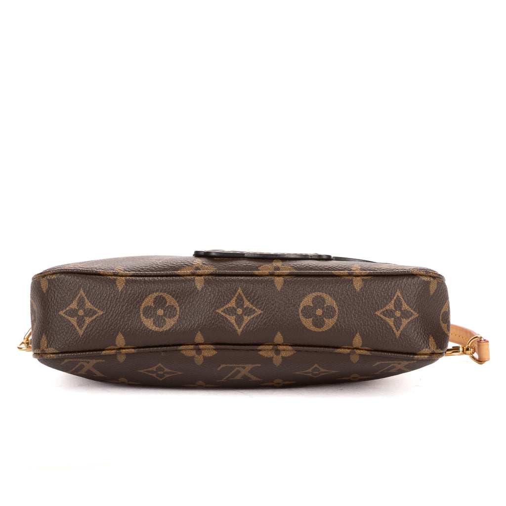 Shoulder Bag x Takashi Murakami Panda Pochette Accessories Brown Monogram Canvas