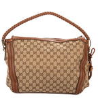 Shoulder Bag Bella Hobo Bag Brown Monogrammed Canvas