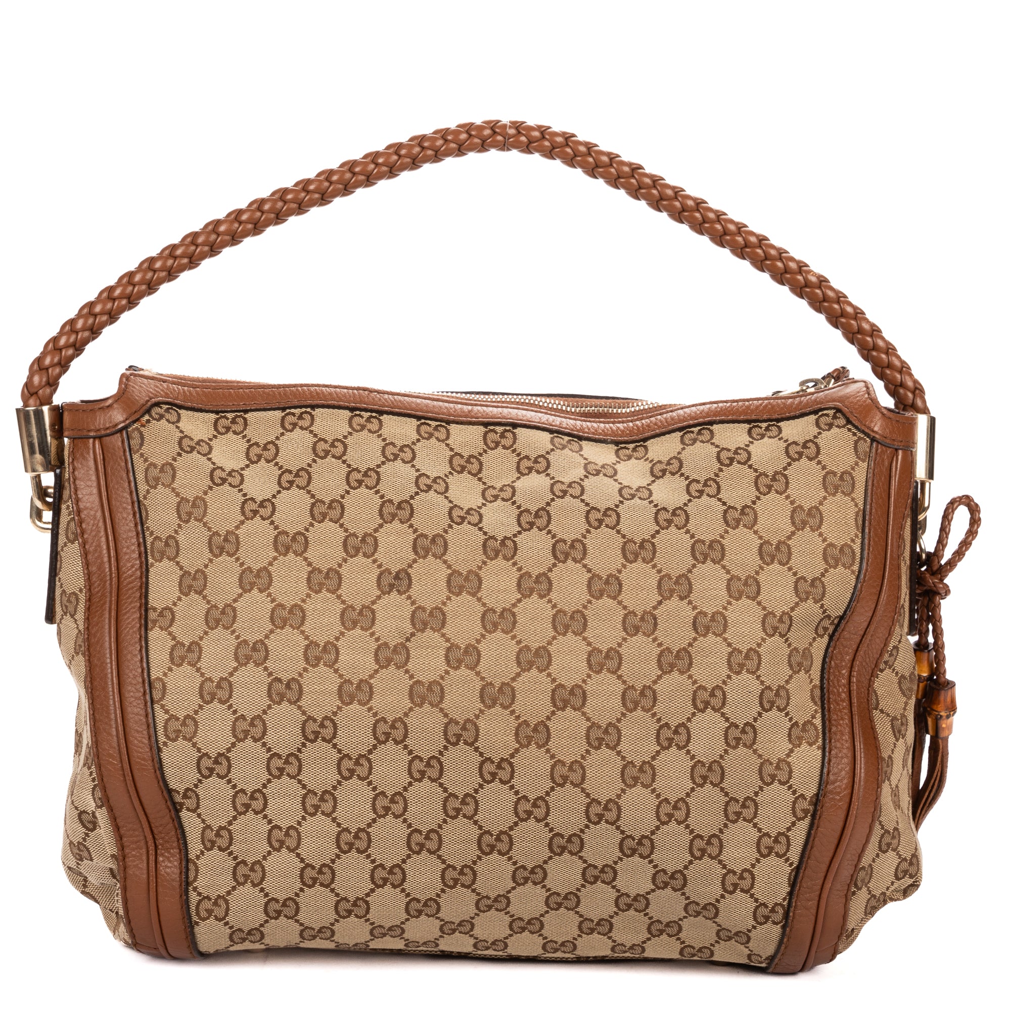 Shoulder Bag Bella Hobo Bag Brown Monogrammed Canvas