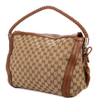 Shoulder Bag Bella Hobo Bag Brown Monogrammed Canvas