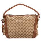 Shoulder Bag Bella Hobo Bag Brown Monogrammed Canvas
