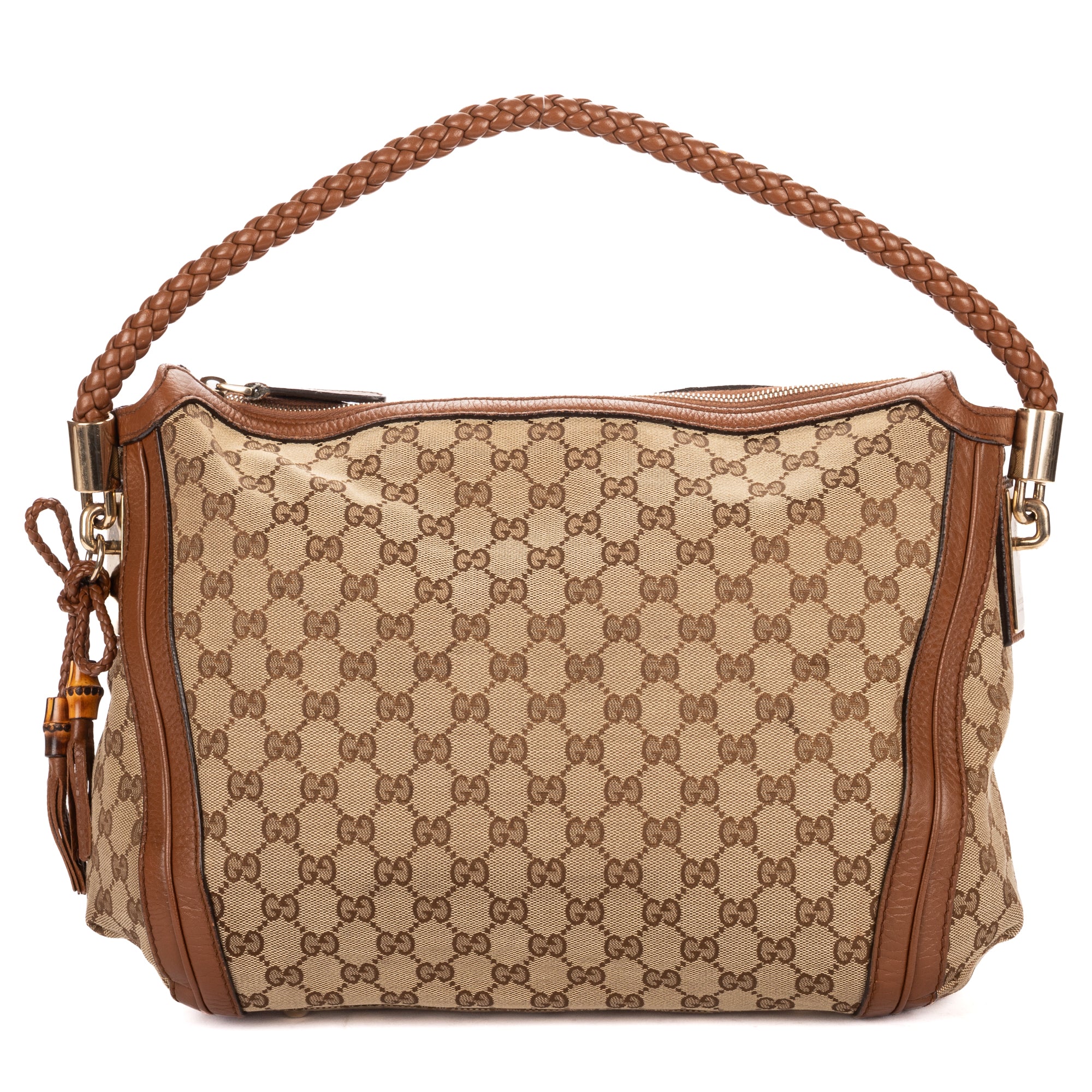 Shoulder Bag Bella Hobo Bag Brown Monogrammed Canvas
