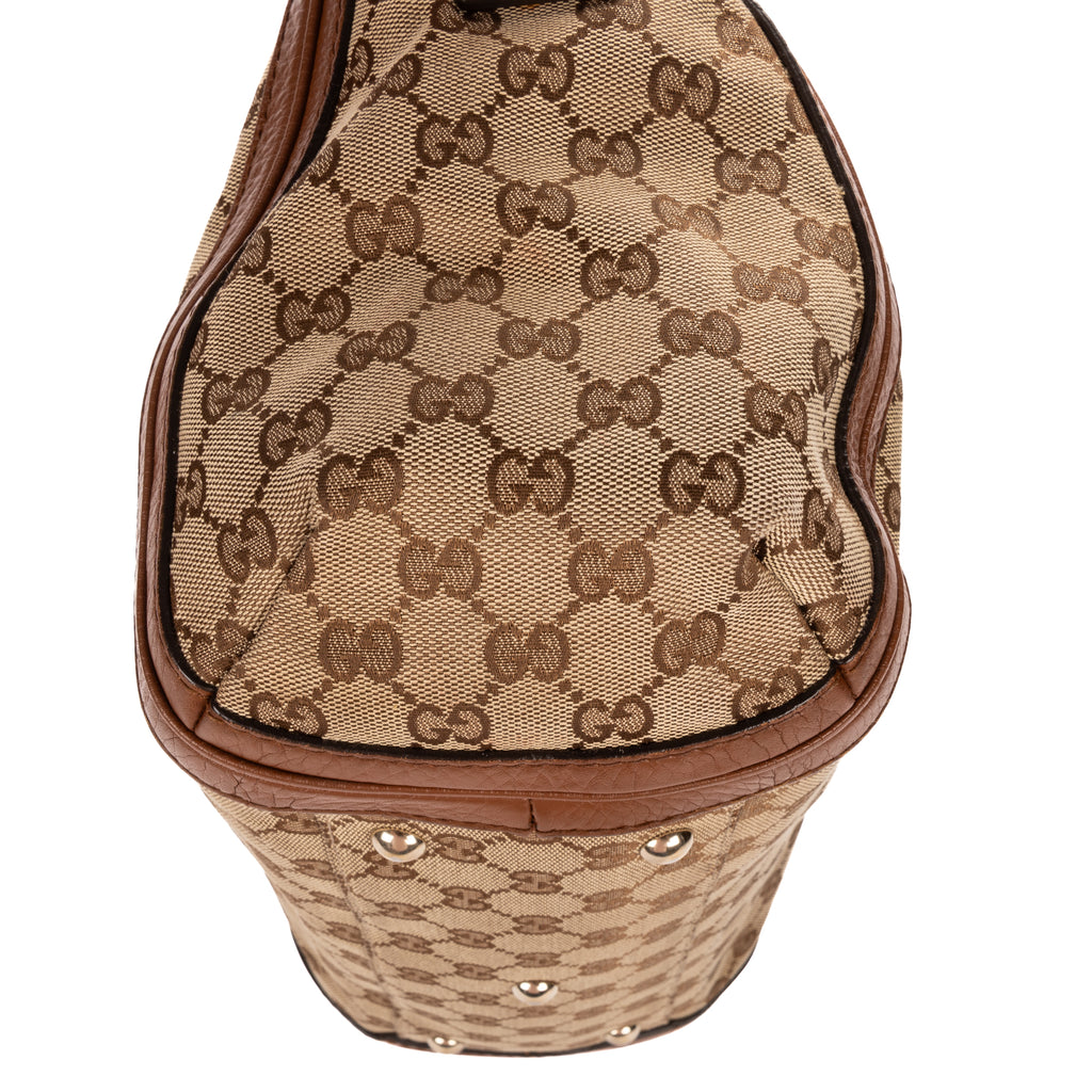 Shoulder Bag Bella Hobo Bag Brown Monogrammed Canvas