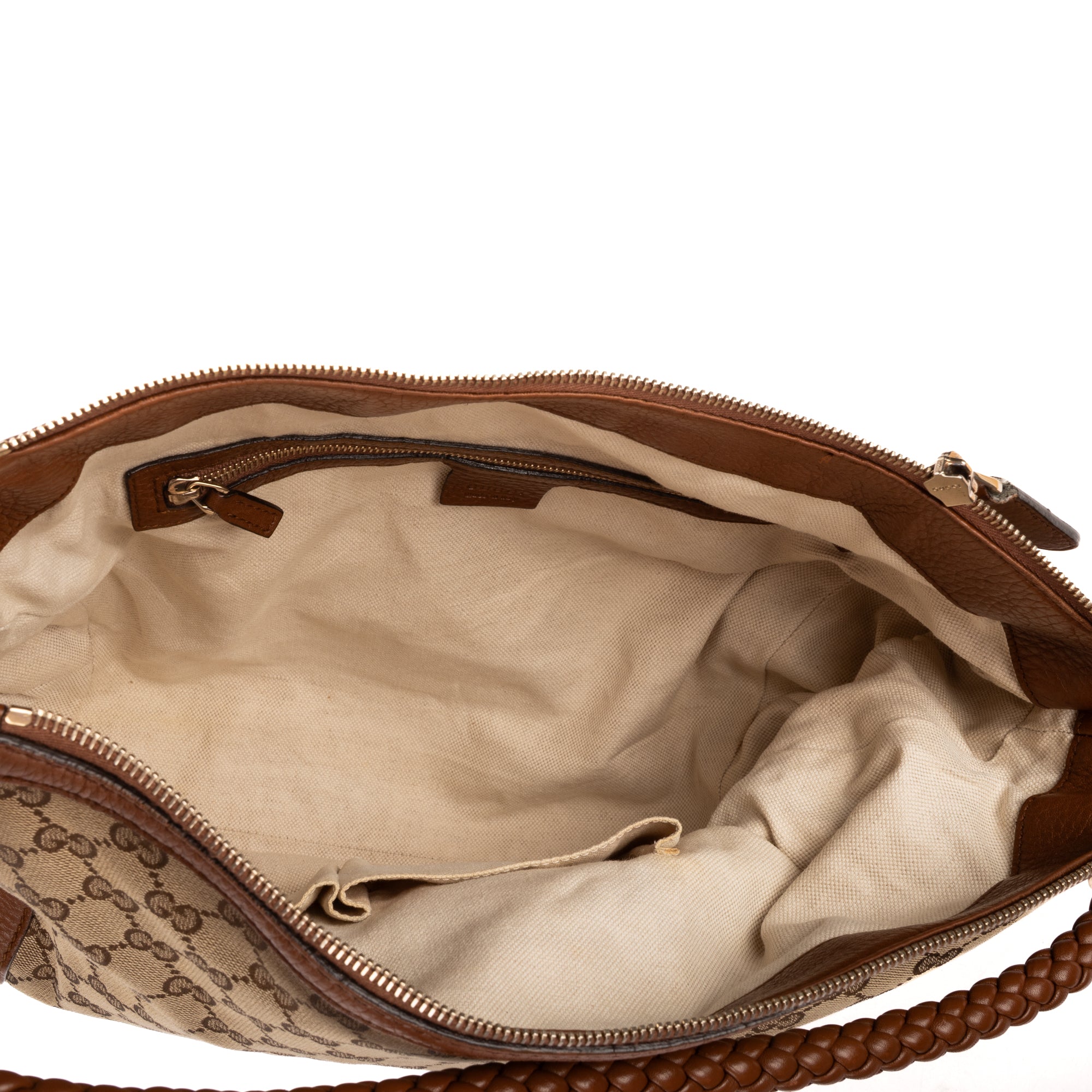 Shoulder Bag Bella Hobo Bag Brown Monogrammed Canvas