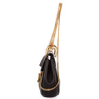 Shoulder Bag Drew Crossbody Bag Mini Black Grained Calfskin Leather