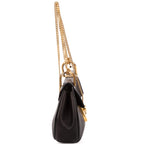 Shoulder Bag Drew Crossbody Bag Mini Black Grained Calfskin Leather