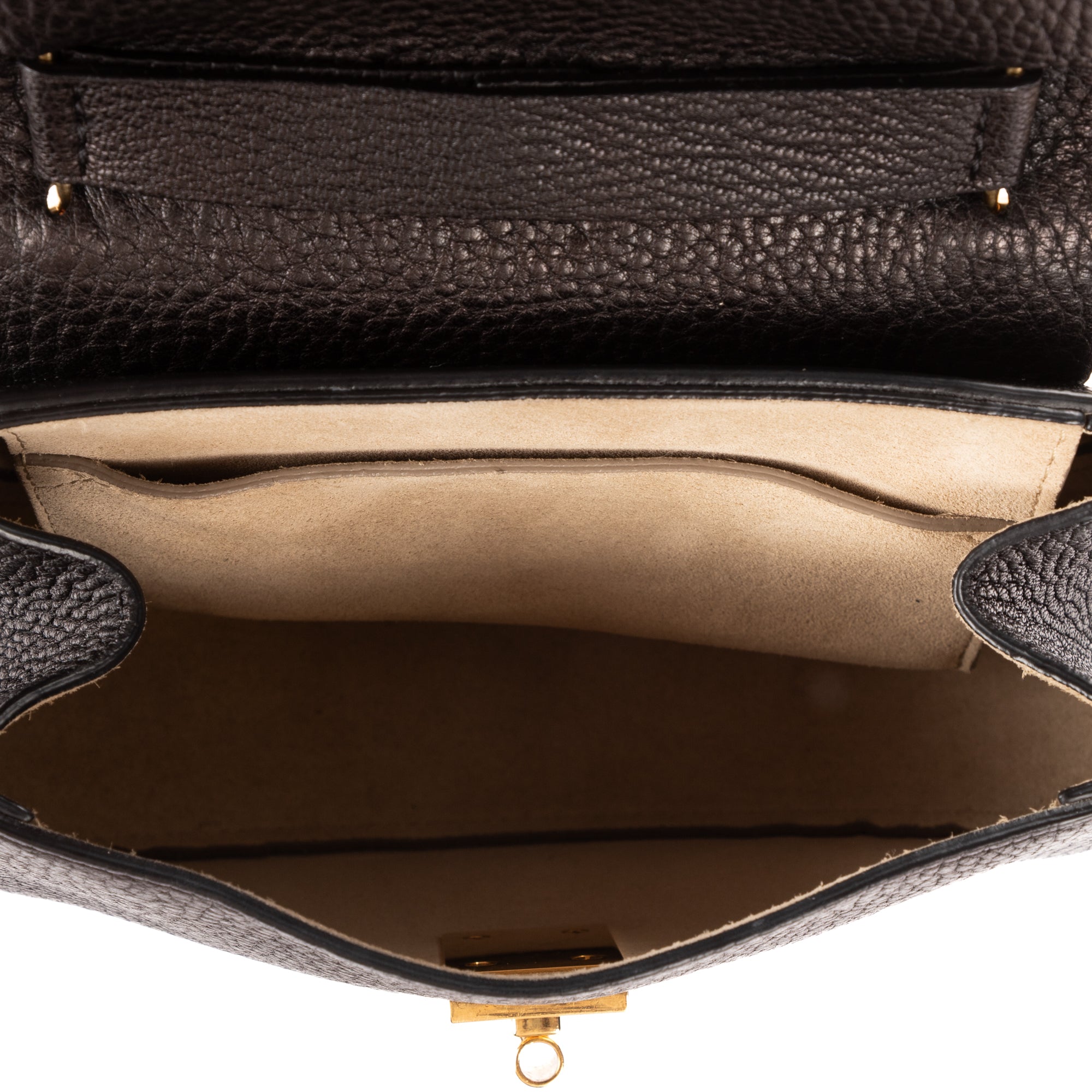 Shoulder Bag Drew Crossbody Bag Mini Black Grained Calfskin Leather