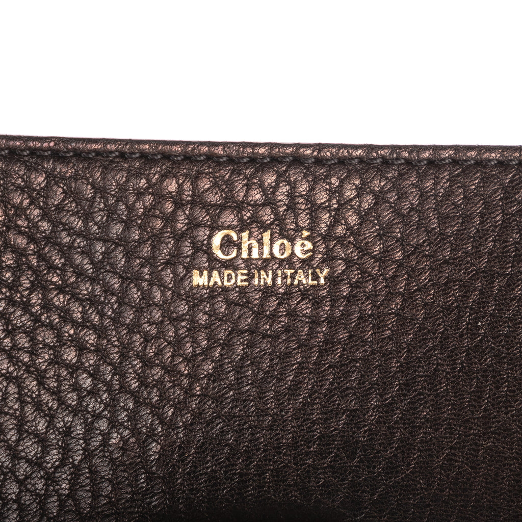 Shoulder Bag Drew Crossbody Bag Mini Black Grained Calfskin Leather