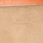 Shoulder Bag Small Faye Brown Suede/Smooth Calfskin Leather