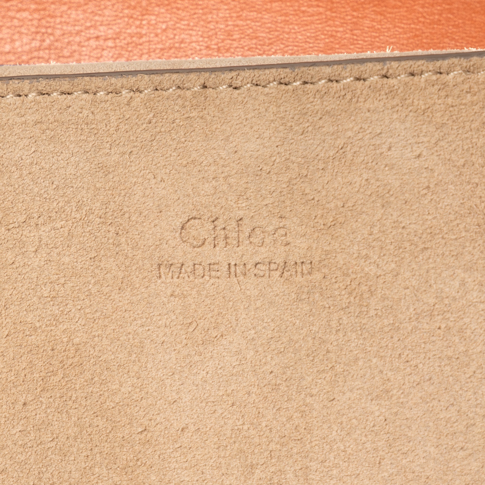 Shoulder Bag Small Faye Brown Suede/Smooth Calfskin Leather