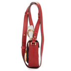 Shoulder Bag C Flap Bag Red Croc Embossed Calfskin Leather