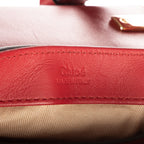 Shoulder Bag C Flap Bag Red Croc Embossed Calfskin Leather