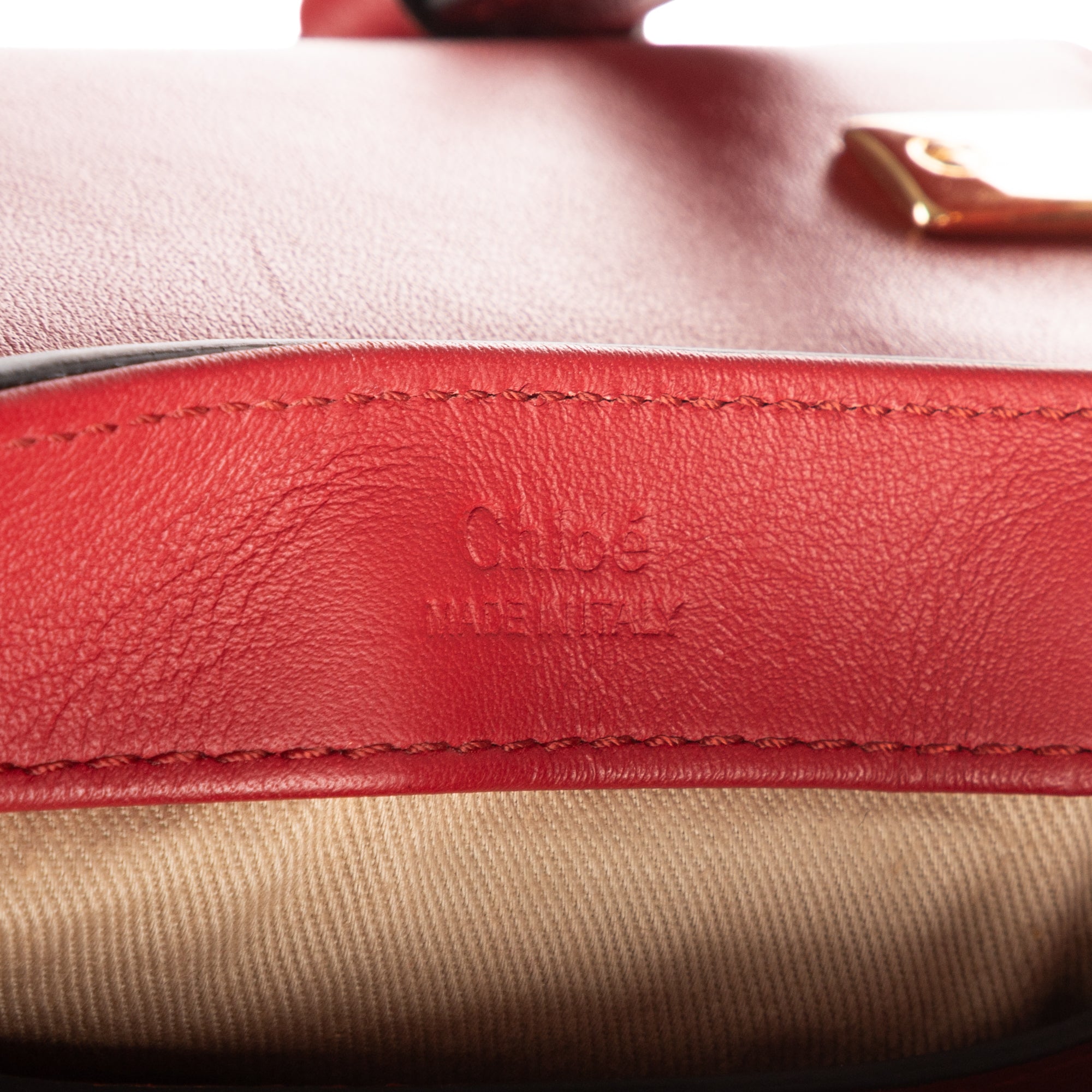 Shoulder Bag C Flap Bag Red Croc Embossed Calfskin Leather