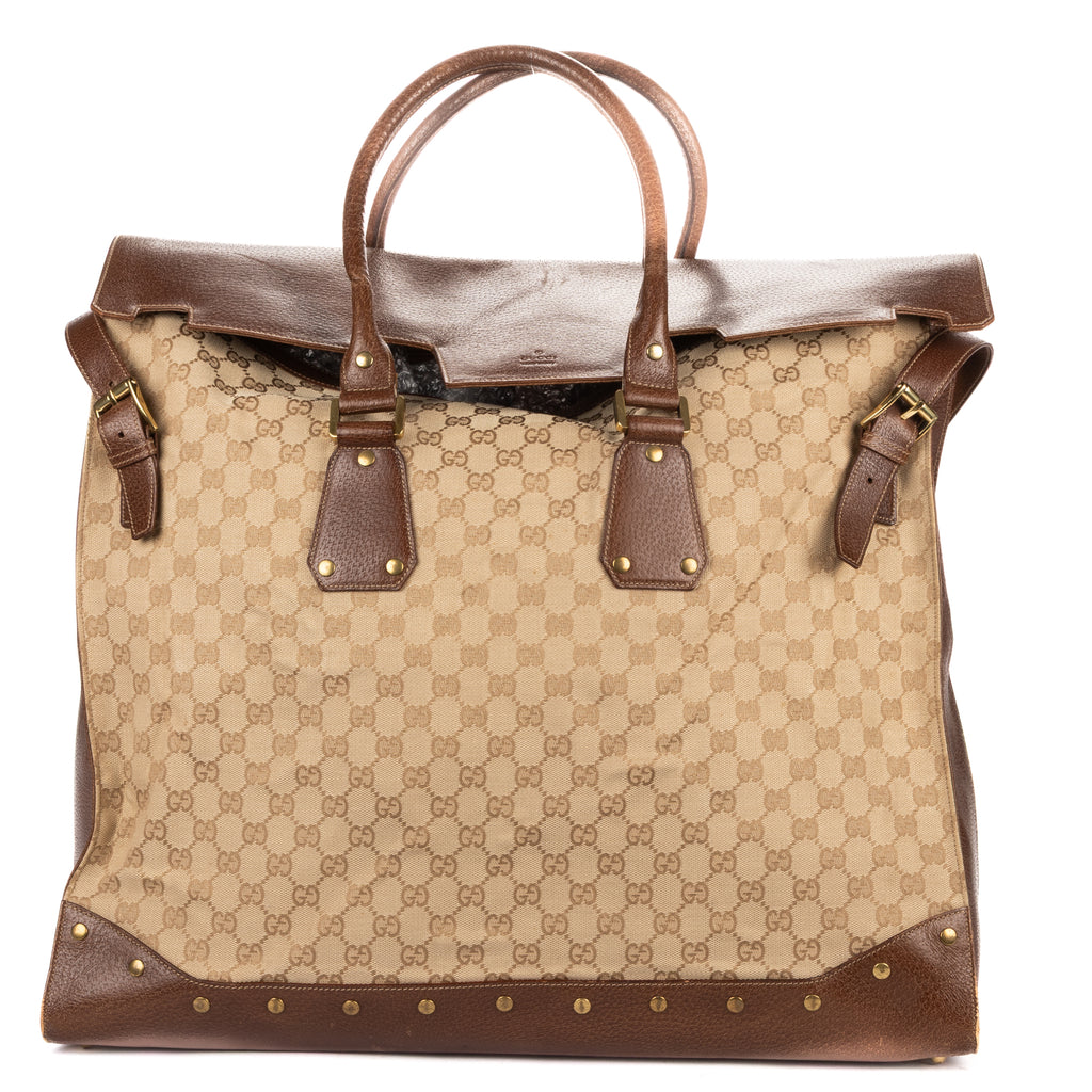 Shoulder Bag Trophy Tote Bag Beige Monogrammed Canvas
