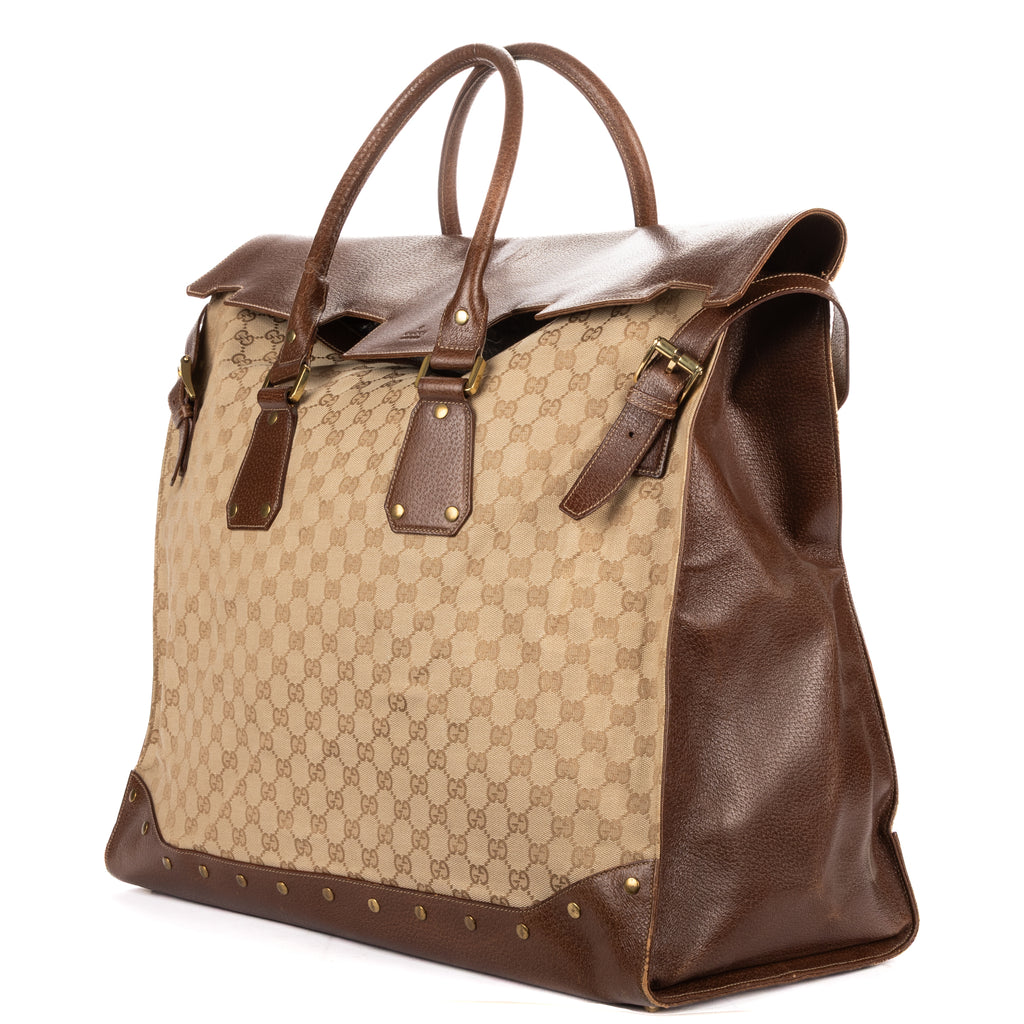 Shoulder Bag Trophy Tote Bag Beige Monogrammed Canvas