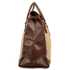 Shoulder Bag Trophy Tote Bag Beige Monogrammed Canvas