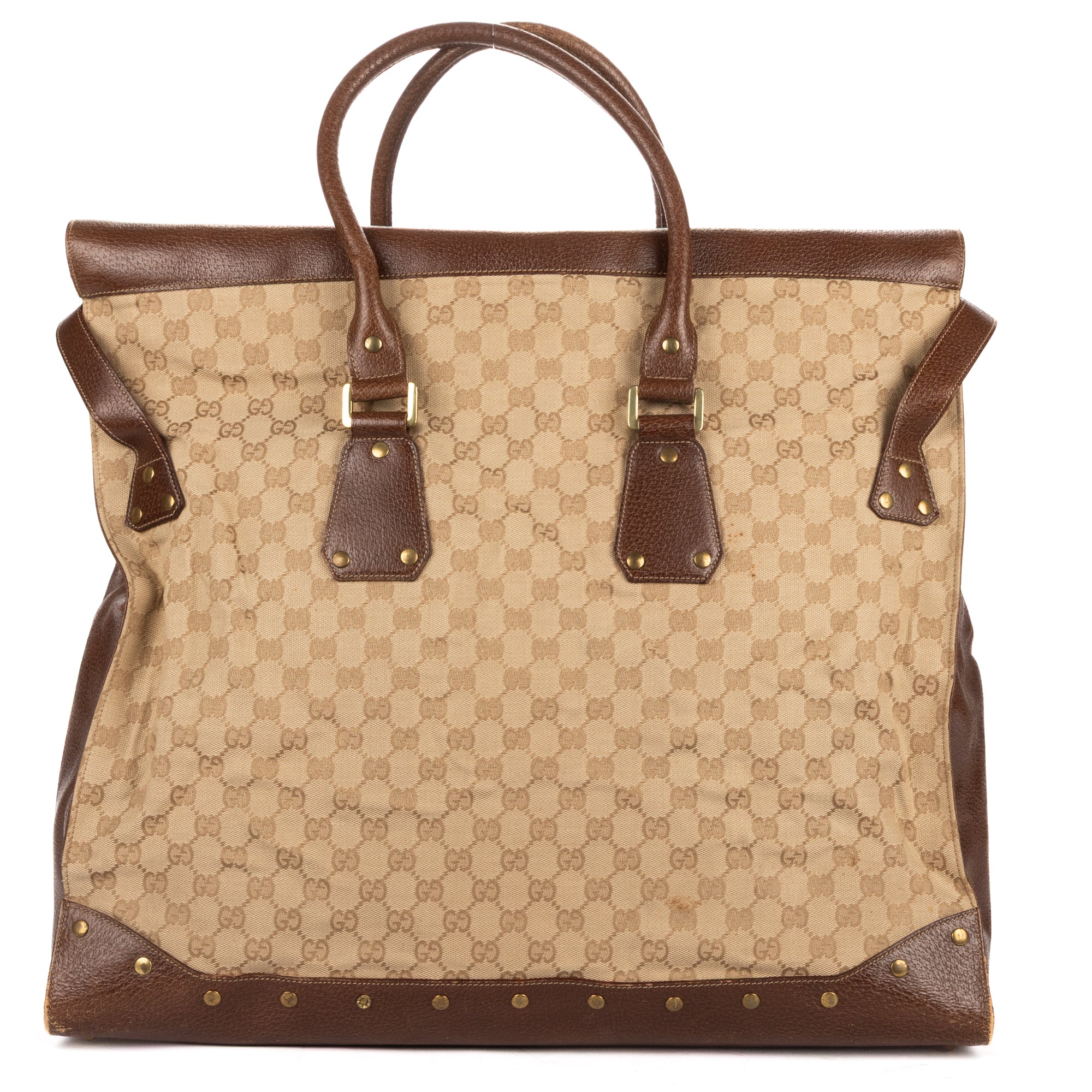 Shoulder Bag Trophy Tote Bag Beige Monogrammed Canvas