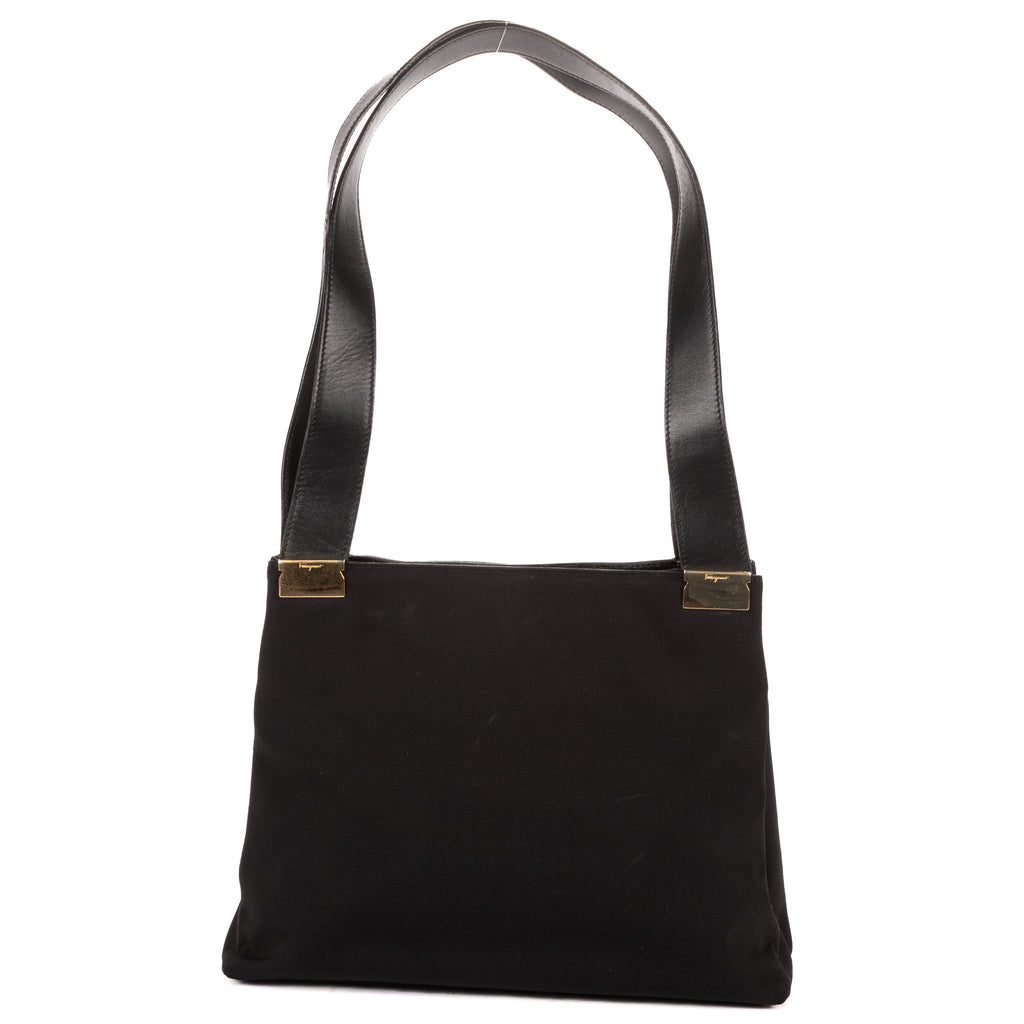 Shoulder Bag Tote Bag Black Canvas