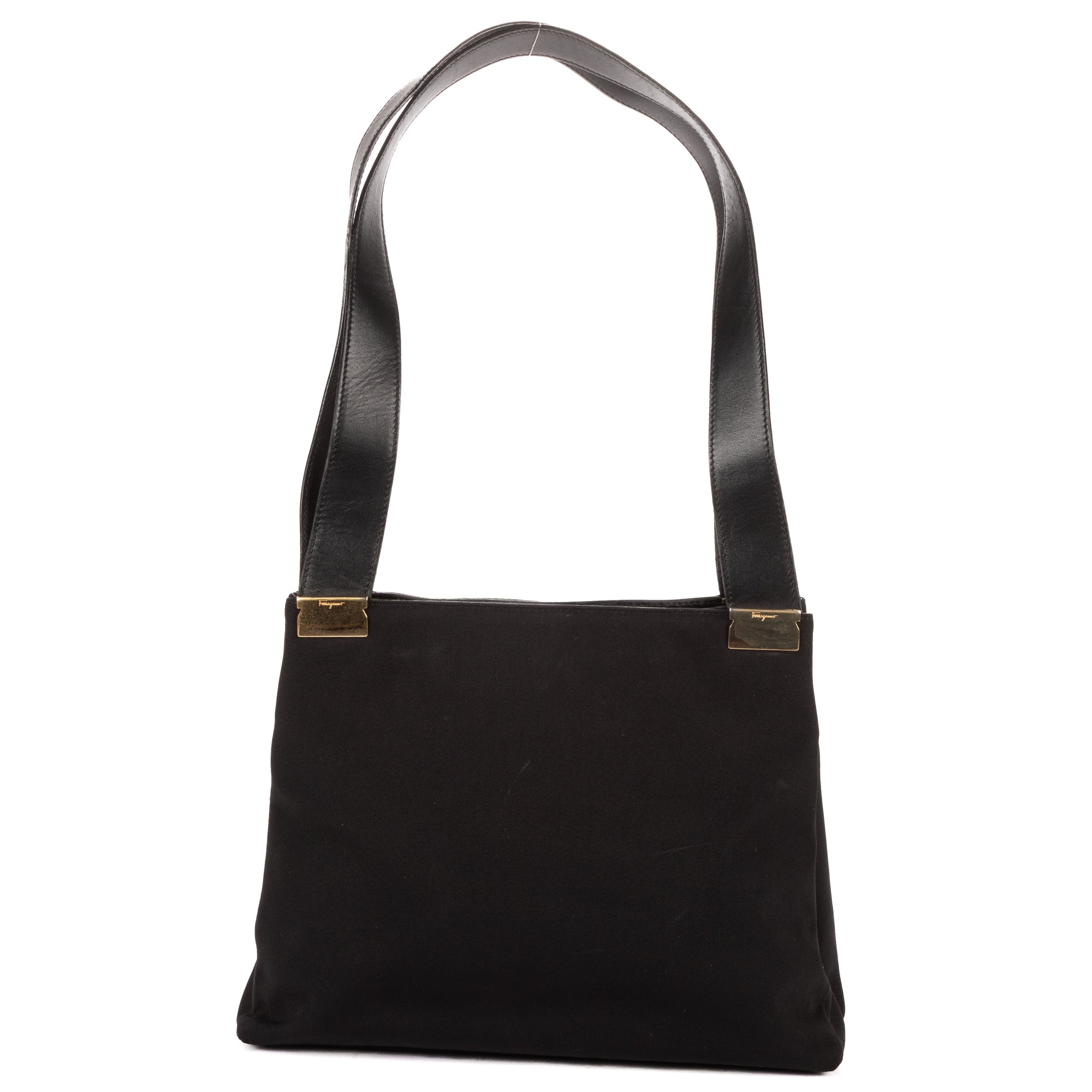 Shoulder Bag Tote Bag Black Canvas