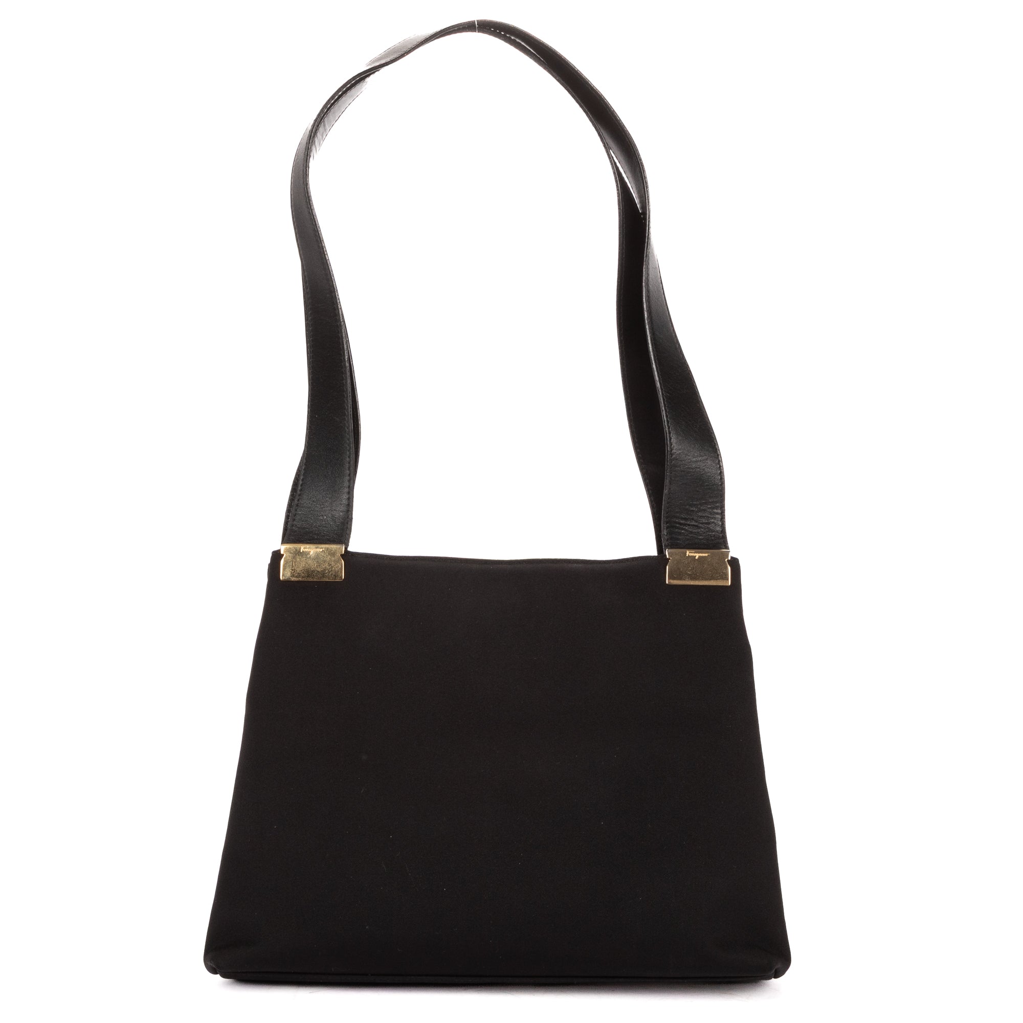 Shoulder Bag Tote Bag Black Canvas