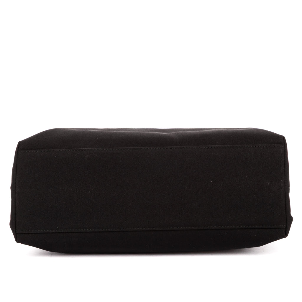 Shoulder Bag Tote Bag Black Canvas