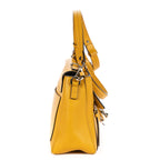 Shoulder Bag Faye Day Small Yellow Grained Calfskin Leather
