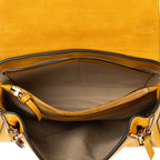 Shoulder Bag Faye Day Small Yellow Grained Calfskin Leather