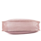 Shoulder Bag Selleria Hobo Metallic Purple Grained Calfskin Leather