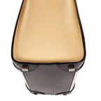 Shoulder Bag Tricolor Micro Luggage White Grained Calfskin Leather