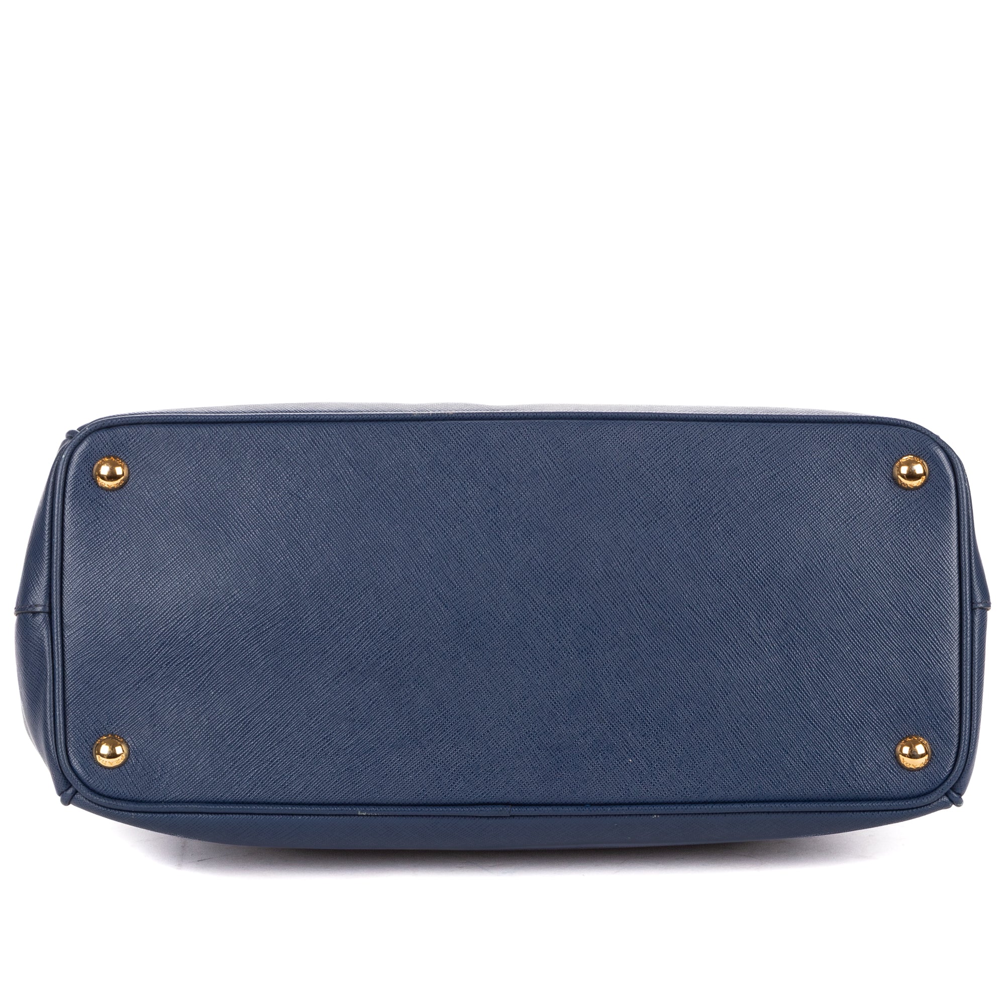 Shoulder Bag Large Double Zip Galleria Tote Large Navy Saffiano Lux Leather