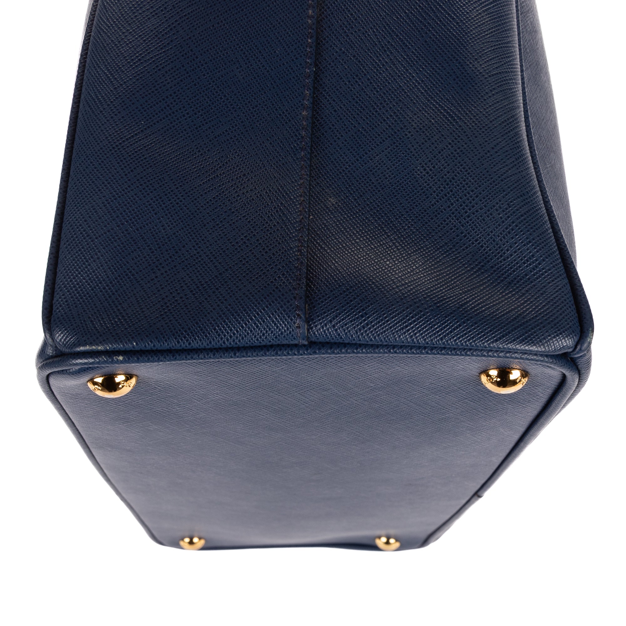 Shoulder Bag Large Double Zip Galleria Tote Large Navy Saffiano Lux Leather