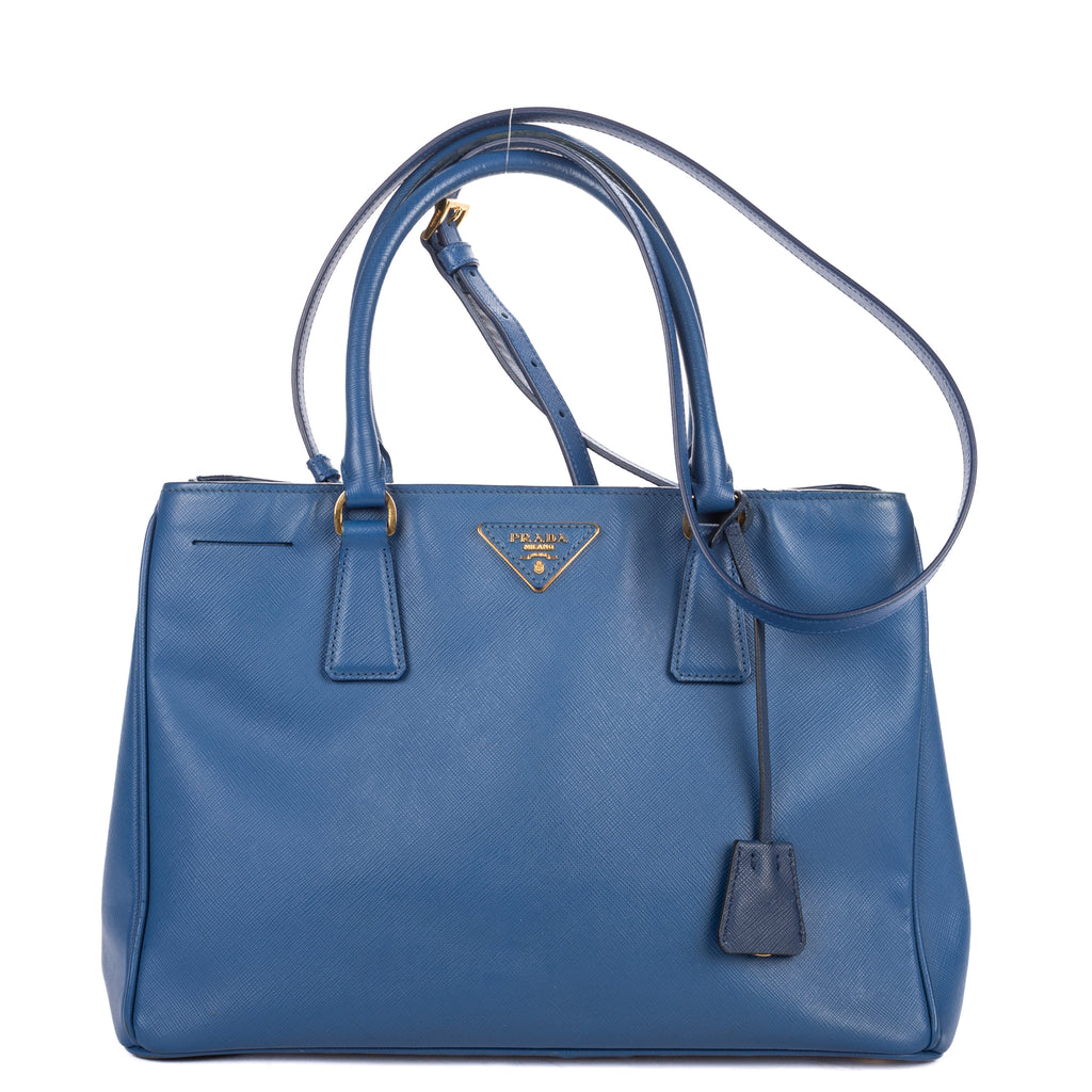 Shoulder Bag Medium Galleria Tote Medium Blue Saffiano Lux Leather