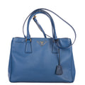 Shoulder Bag Medium Galleria Tote Medium Blue Saffiano Lux Leather