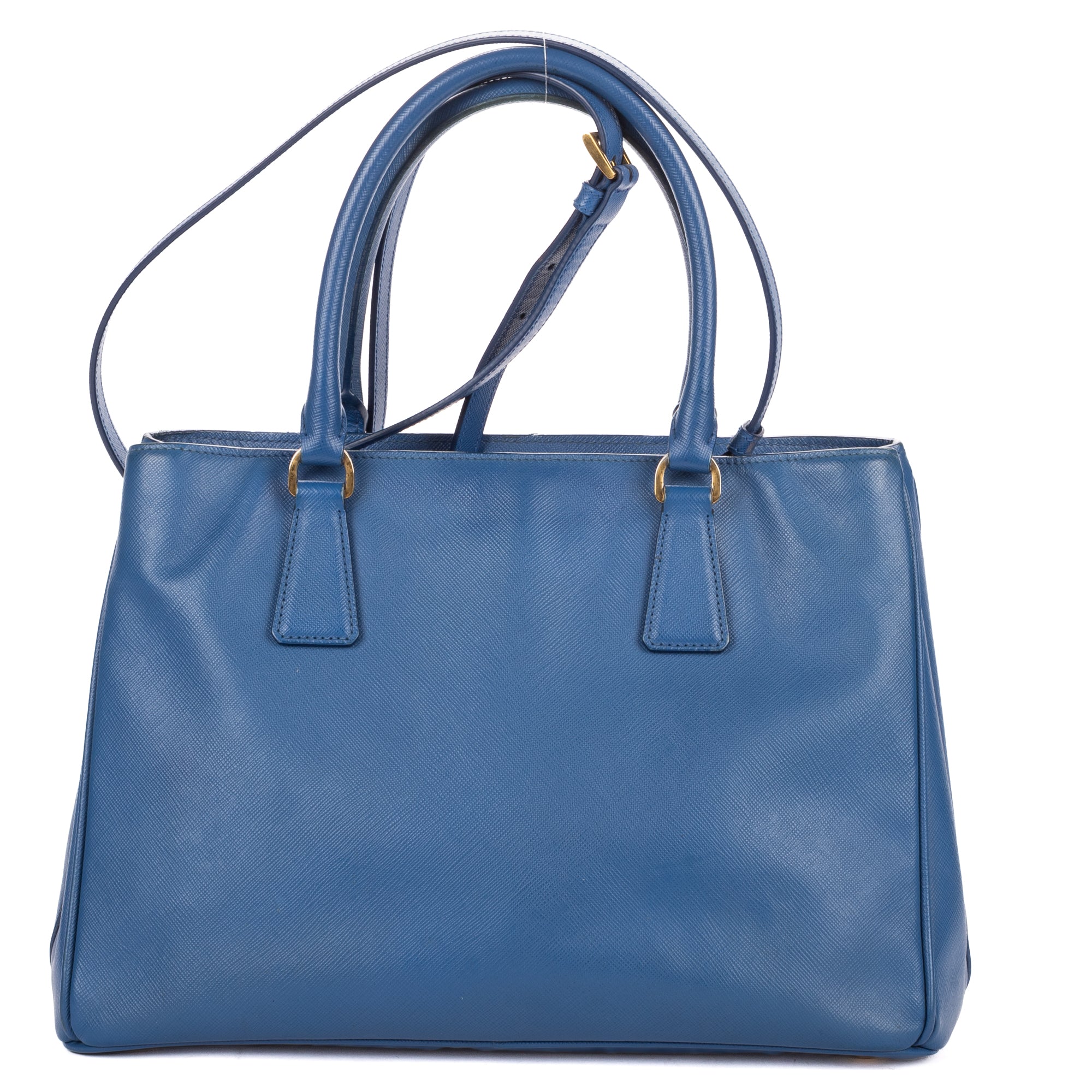 Shoulder Bag Medium Galleria Tote Medium Blue Saffiano Lux Leather