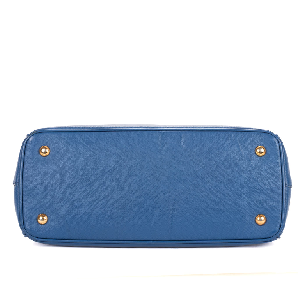 Shoulder Bag Medium Galleria Tote Medium Blue Saffiano Lux Leather