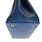 Shoulder Bag Medium Galleria Tote Medium Blue Saffiano Lux Leather