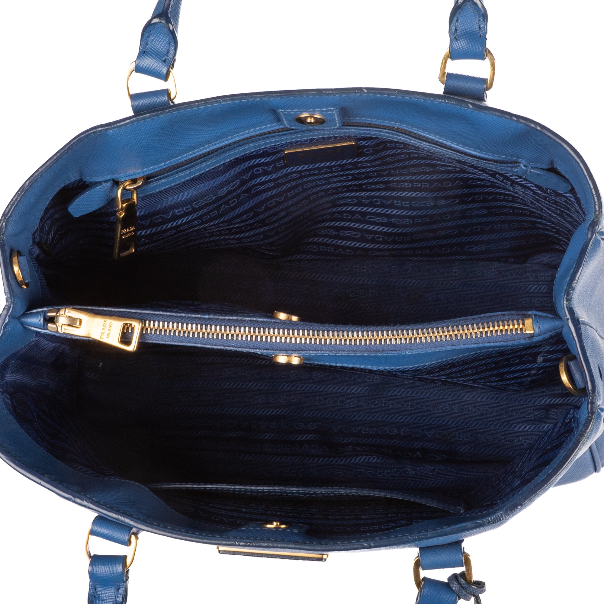 Shoulder Bag Medium Galleria Tote Medium Blue Saffiano Lux Leather