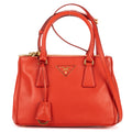 Shoulder Bag Small Galleria Tote Small Orange Saffiano Lux Leather