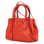 Shoulder Bag Small Galleria Tote Small Orange Saffiano Lux Leather