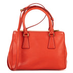 Shoulder Bag Small Galleria Tote Small Orange Saffiano Lux Leather