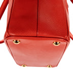 Shoulder Bag Small Galleria Tote Small Orange Saffiano Lux Leather