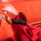 Shoulder Bag Small Galleria Tote Small Orange Saffiano Lux Leather