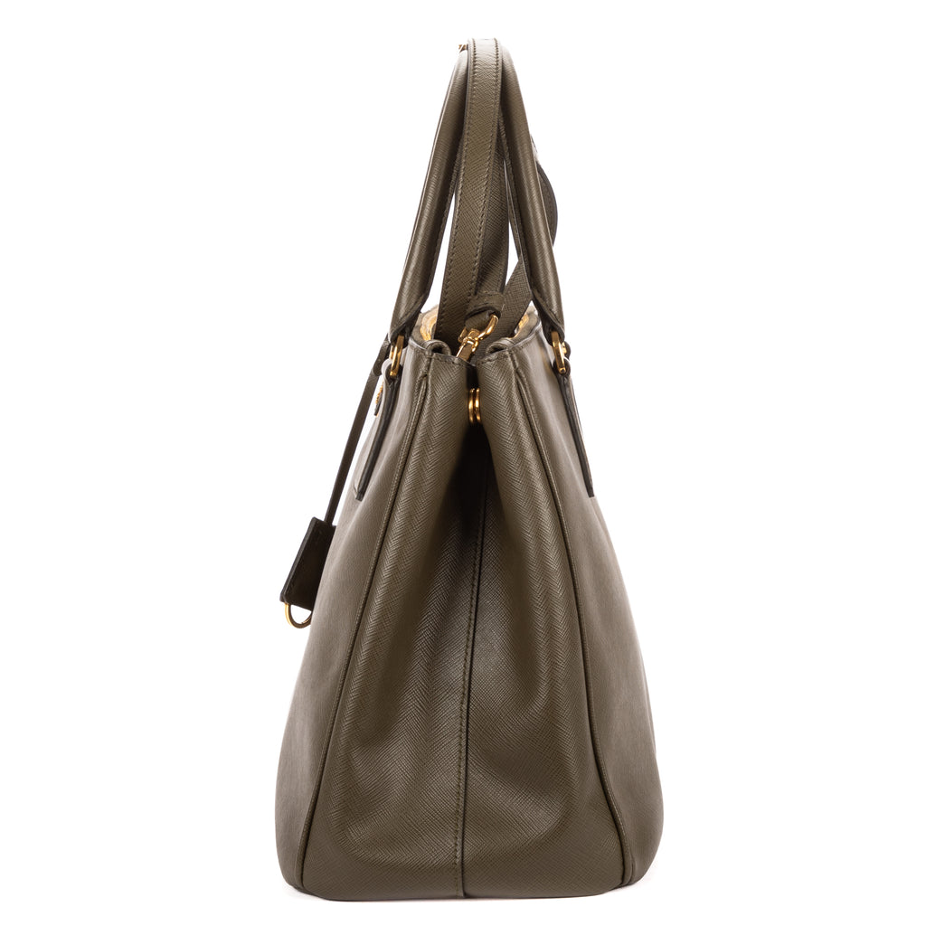 Shoulder Bag Medium Galleria Tote Medium Dark Green Saffiano Lux Leather