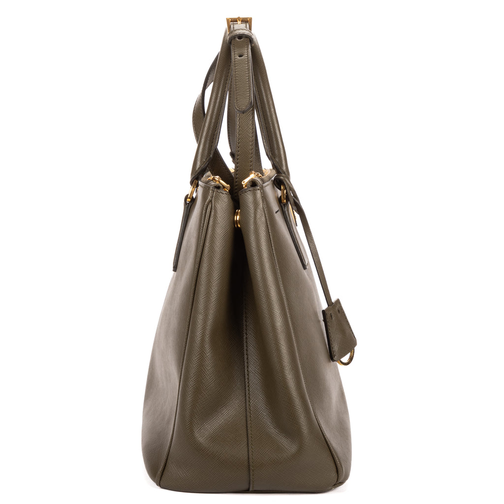 Shoulder Bag Medium Galleria Tote Medium Dark Green Saffiano Lux Leather