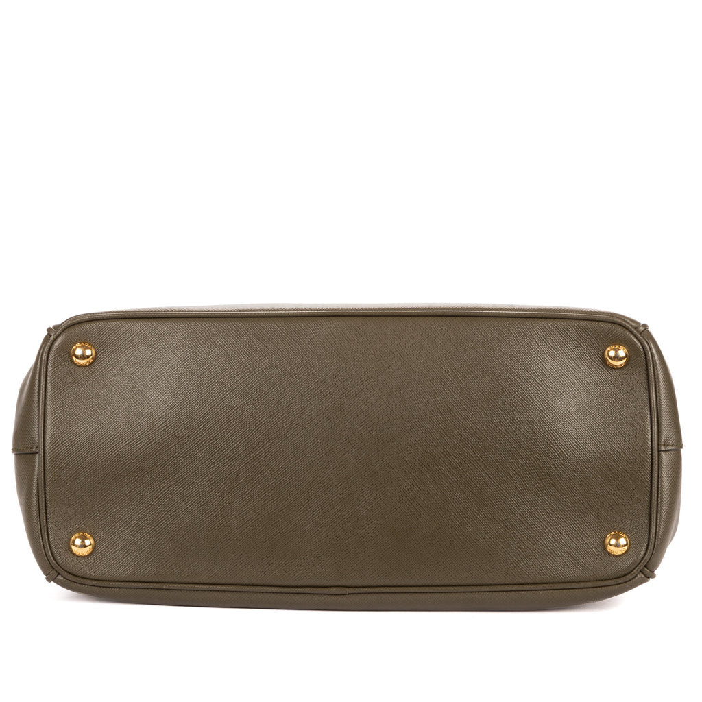 Shoulder Bag Medium Galleria Tote Medium Dark Green Saffiano Lux Leather