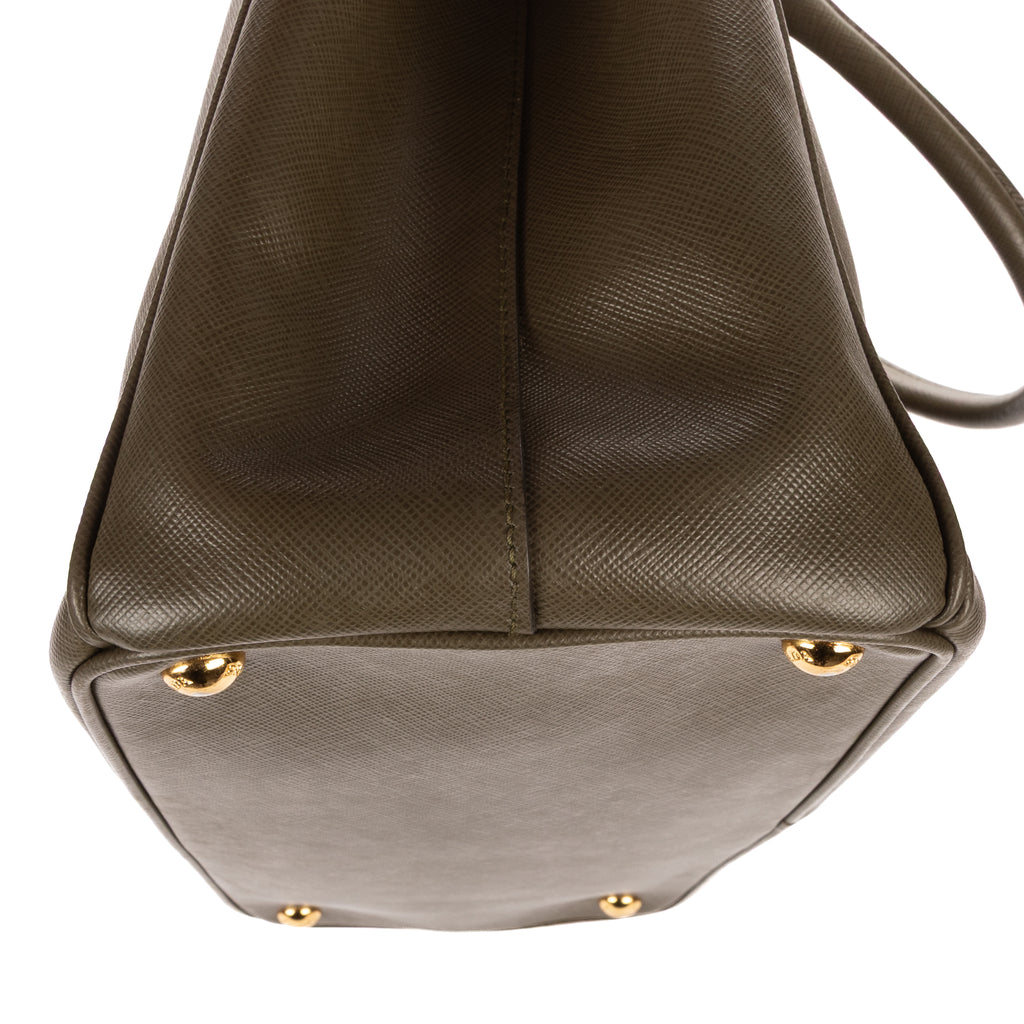 Shoulder Bag Medium Galleria Tote Medium Dark Green Saffiano Lux Leather