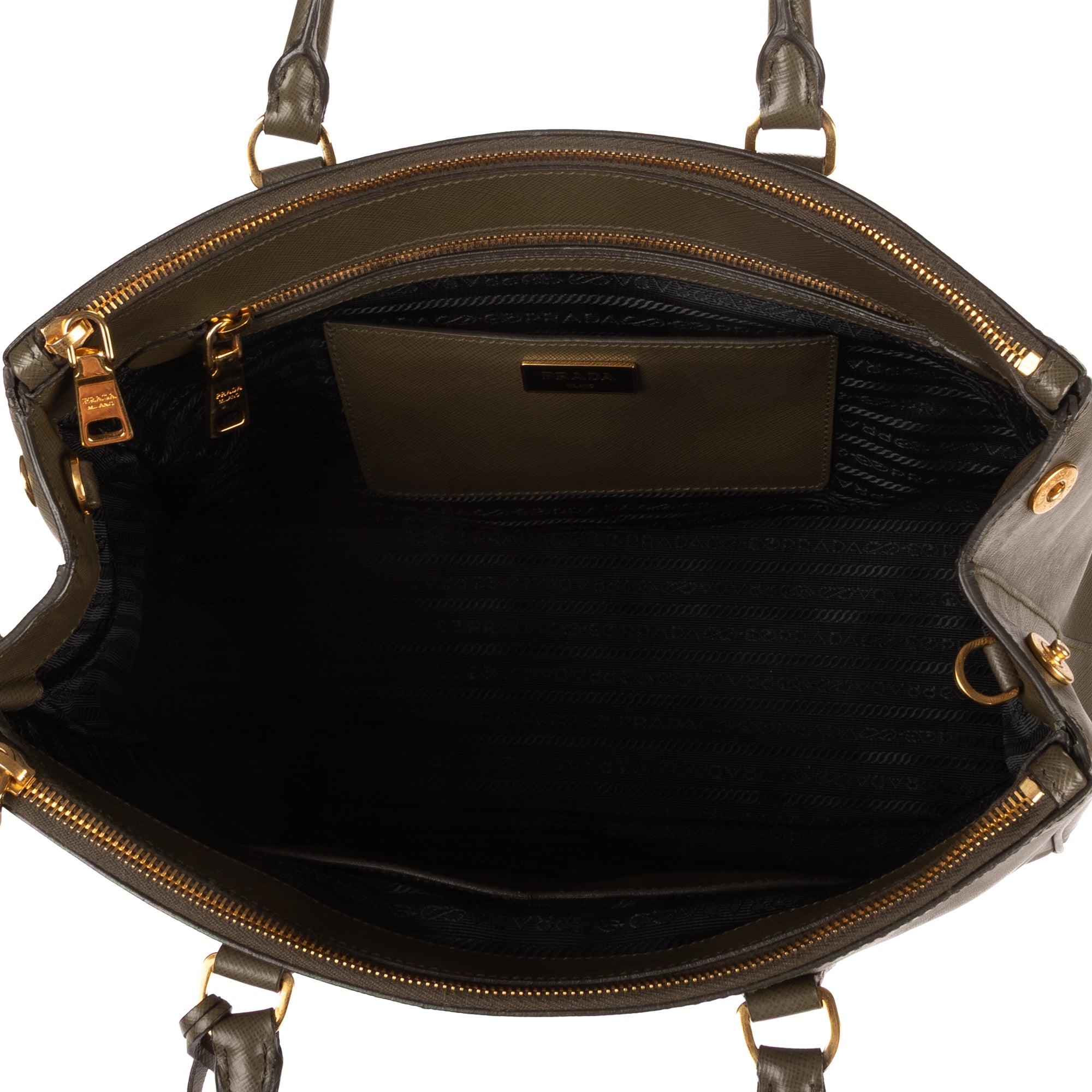 Shoulder Bag Medium Galleria Tote Medium Dark Green Saffiano Lux Leather