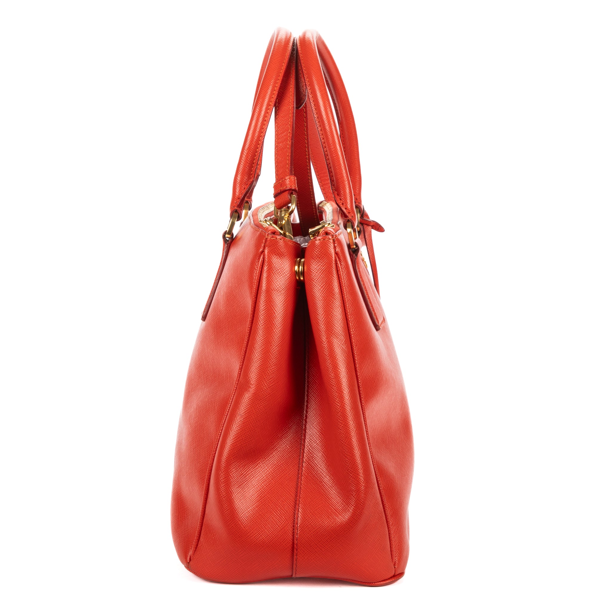 Shoulder Bag Medium Galleria Tote Medium Orange Saffiano Lux Leather