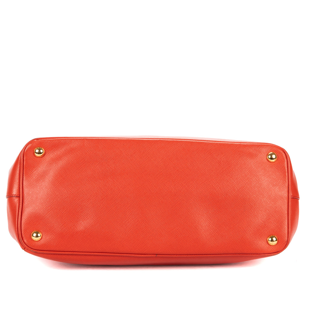 Shoulder Bag Medium Galleria Tote Medium Orange Saffiano Lux Leather