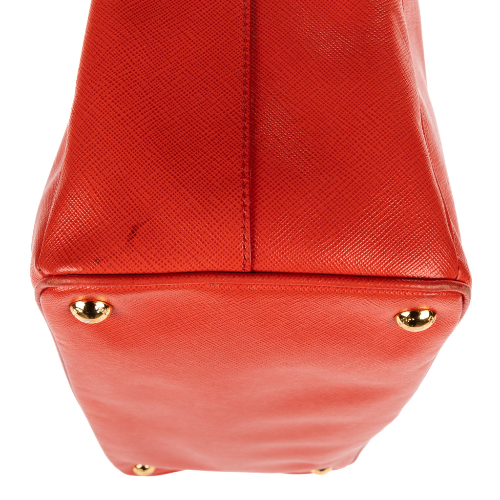 Shoulder Bag Medium Galleria Tote Medium Orange Saffiano Lux Leather